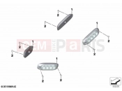 Flashing beacons Sputnik side | Flashing beacons Sputnik side - BMW Motorrad F 850 GS (0B09, 0B19) 2020