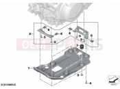 BMW Motorrad BMW 2020 F models F 850 GS (0B29) Engine underride protection plastic | Engine underride protection plastic
