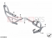 BMW Motorrad BMW 2020 F models F 850 GS (0B29) Engine roll bar, authority vehicles | Engine roll bar, authority vehicles