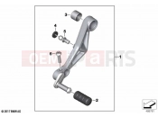 BMW Motorrad BMW 2020 F models F 850 GS (0B29) Gearshift lever, adjustable | Gearshift lever, adjustable