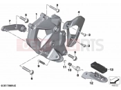 BMW Motorrad BMW 2020 F models F 850 GS Adve. (0K01, 0K03) Footrest plate / footrest front left | Footrest plate / footrest front left