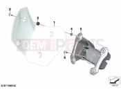 BMW Motorrad BMW 2020 F models F 850 GS Adve. (0K01, 0K03) Windshield / mounting | Windshield / mounting