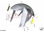 BMW Motorrad BMW 2020 F models F 850 GS Adve. (0K01, 0K03) Front-wheel cover | Front-wheel cover