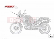 BMW Motorrad BMW 2020 F models F 850 GS Adve. (0K01, 0K03) Stick-on label 2 | Stick-on label 2