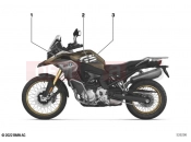 BMW Motorrad BMW 2020 F models F 850 GS Adve. (0K01, 0K03) Stick-on label 4 | Stick-on label 4