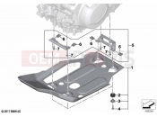 BMW Motorrad BMW 2020 F models F 850 GS Adve. (0K01, 0K03) Engine underride protection aluminium | Engine underride protection aluminium