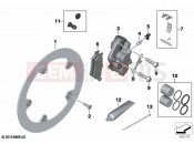 BMW Motorrad BMW 2020 F models F 850 GS Adve. (0K01, 0K03) Front wheel brake | Front wheel brake