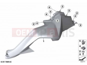 BMW Motorrad BMW 2020 F models F 850 GS Adve. (0K01, 0K03) Fairing side sections | Fairing side sections