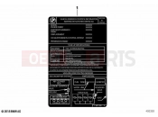 BMW Motorrad BMW 2020 F models F 850 GS Adve. (0K01, 0K03) Label 