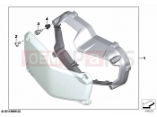 BMW Motorrad BMW 2020 F models F 850 GS Adve. (0K01, 0K03) Set, headlight guard | Set, headlight guard