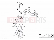 BMW Motorrad BMW 2020 F models F 850 GS Adve. (0K01, 0K03) Brake lines, front | Brake lines, front