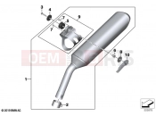 BMW Motorrad BMW 2020 F models F 850 GS Adve. (0K01, 0K03) Rear silencer | Rear silencer