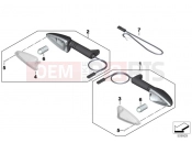 BMW Motorrad BMW 2020 F models F 850 GS Adve. (0K01, 0K03) Turn indicators, front | Turn indicators, front
