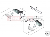 BMW Motorrad BMW 2020 F models F 850 GS Adve. (0K01, 0K03) Turn indicators, rear | Turn indicators, rear