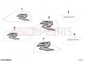 BMW Motorrad BMW 2020 F models F 900 R (0K11, 0K13) Decorative tape | Decorative tape