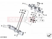BMW Motorrad BMW 2020 F models F 900 R (0K11, 0K13) Fork bridge, bottom / top | Fork bridge, bottom / top
