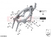 BMW Motorrad BMW 2020 F models F 900 R (0K11, 0K13) Front frame | Front frame