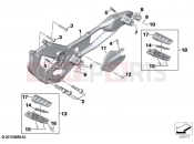 BMW Motorrad BMW 2020 F models F 900 R (0K11, 0K13) Footpeg system | Footpeg system