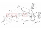 DUCATI 1999 Monster 750 Dark City EXHAUST SYSTEM » EXHAUST SYSTEM