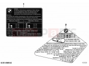BMW Motorrad BMW 2021 F models F 900 XR A2 (0K41) Label 