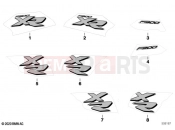 BMW Motorrad BMW 2021 F models F 900 XR A2 (0K41) Emblems | Emblems