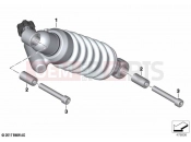 BMW Motorrad BMW 2021 F models F 900 XR A2 (0K41) Spring strut, rear | Spring strut, rear