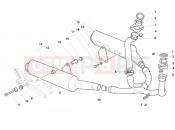 DUCATI 1999 Monster 900 Dark City EXHAUST SYSTEM » EXHAUST SYSTEM