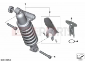 Spring strut, rear | Spring strut, rear - BMW Motorrad R 1250 RT 20 (0L01, 0L03) 2021