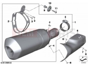 Rear silencer | Rear silencer - BMW Motorrad R 1250 RT 20 (0L01, 0L03) 2021