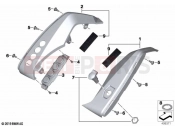Interior trim | Interior trim - BMW Motorrad R 1250 RT 20 (0L01, 0L03) 2021