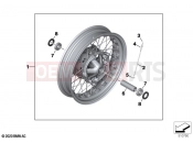 Spoked wheel, front 2 | Spoked wheel, front 2 - BMW Motorrad R nineT 20 (0L71,0L73) 2021