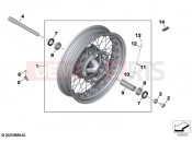 Spoked wheel, front 3 | Spoked wheel, front 3 - BMW Motorrad R nineT 20 (0L71,0L73) 2021