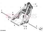 BMW Motorrad BMW 2022 R models R nineT Pure A2 (0M91) Front frame | Front frame