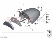 BMW Motorrad BMW 2022 R models R nineT Pure A2 (0M91) Cover, tail unit | Cover, tail unit