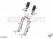 BMW Motorrad BMW 2022 R models R nineT Pure A2 (0M91) Fork slider | Fork slider