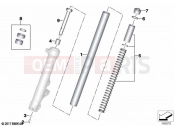 BMW Motorrad BMW 2022 R models R nineT Pure A2 (0M91) Riser pipe / Absorber | Riser pipe / Absorber