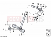 BMW Motorrad BMW 2022 R models R nineT Pure A2 (0M91) Fork bridge, bottom / top | Fork bridge, bottom / top