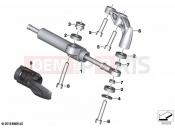 BMW Motorrad BMW 2022 R models R nineT Pure A2 (0M91) Steering damper | Steering damper