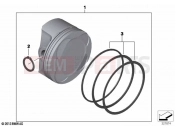 BMW Motorrad BMW 2022 R models R nineT Pure A2 (0M91) Piston, single components | Piston, single components