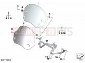 BMW Motorrad BMW 2022 R models R nineT Pure A2 (0M91) Windscreen | Windscreen