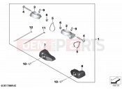 BMW Motorrad BMW 2022 R models R nineT Pure A2 (0M91) Set turn indicator holder | Set turn indicator holder