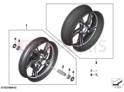 BMW Motorrad BMW 2022 R models R nineT Pure A2 (0M91) Cast rim | Cast rim