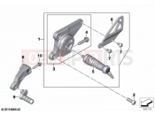BMW Motorrad BMW 2021 R models R nineT Urban 20 (0L91,0L93) Footrest system, left | Footrest system, left