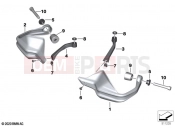 BMW Motorrad BMW 2021 R models R nineT Urban 20 (0L91,0L93) Hand protector | Hand protector