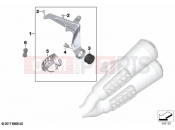 BMW Motorrad BMW 2021 R models R nineT Urban 20 (0L91,0L93) Rear silencer without pillion frame | Rear silencer without pillion frame