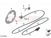 BMW Motorrad BMW 2021 R models R nineT Urban 20 (0L91,0L93) Wheel speed sensor, front | Wheel speed sensor, front