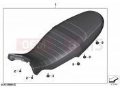 BMW Motorrad BMW 2021 R models R nineT Urban 20 (0L91,0L93) Seat bench 2 | Seat bench 2