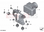 BMW Motorrad BMW 2021 R models R nineT Urban 20 (0L91,0L93) Pressure modulator ABS | Pressure modulator ABS