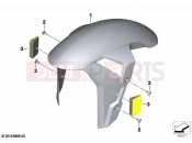 BMW Motorrad BMW 2020 S models S 1000 R (0E51, 0E53) Front-wheel cover | Front-wheel cover
