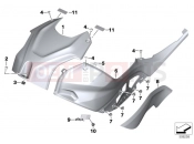BMW Motorrad BMW 2020 S models S 1000 R (0E51, 0E53) Panel, fuel tank | Panel, fuel tank